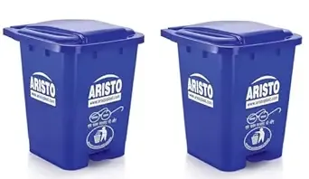 ARISTO Plastic Step-On Pedal Garbage Waste Dustbins 45 Ltr (Blue,Blue) Combo Rs.1865 @ Amazon
