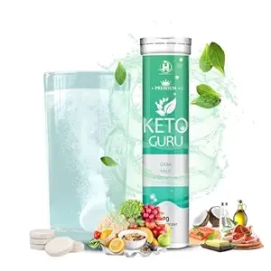 Healthy Nutrition - Just for the Health of it Keto Guru 20 Effervescent Tablets For Men & Women, Weight Loss Tablet Rs.383 @ Amazon