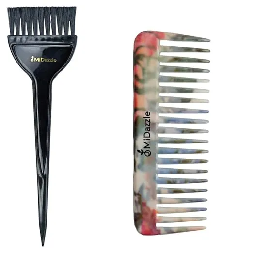 Midazzle Large Hair Dye Brush With Elegant Comb (Handle) - Set of 2 Rs.68 @ Amazon