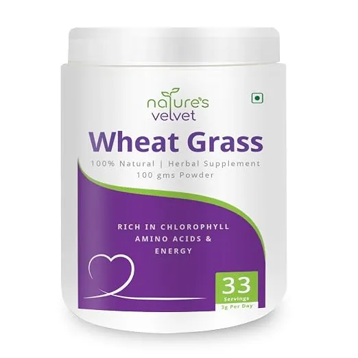 Natures Velvet Lifecare Wheat Grass Powder, 250 gms - Pack of One