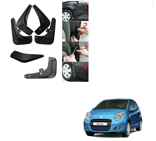 Kozdiko Car O.E Type Mud Guard Flaps for Maruti Suzuki A-Star Rs.289 @ Amazon