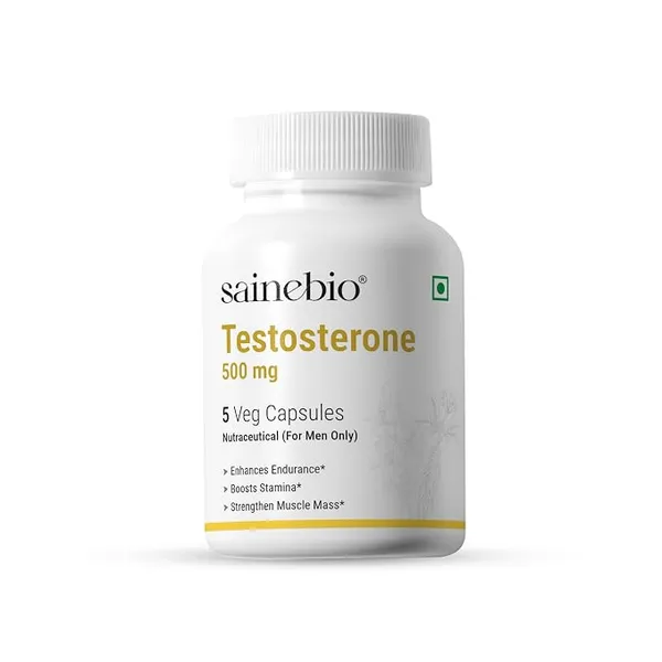 Sainebio Testoboost for Men | Natural Testosterone Booster with Ashwagandha, Tribulus & Ginseng | Boost Strength, Energy, Stamina & Vitality | 30 Capsules Rs.284 @ Amazon