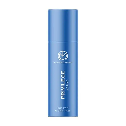 The Man Company Deodorant For Men - Privilege Active | Premium Fragrance | Long-lasting Freshness | Protects Against Body Odour | Keeps You Active - For Men (150 ml) | Valentine gift Set for Boyfriend