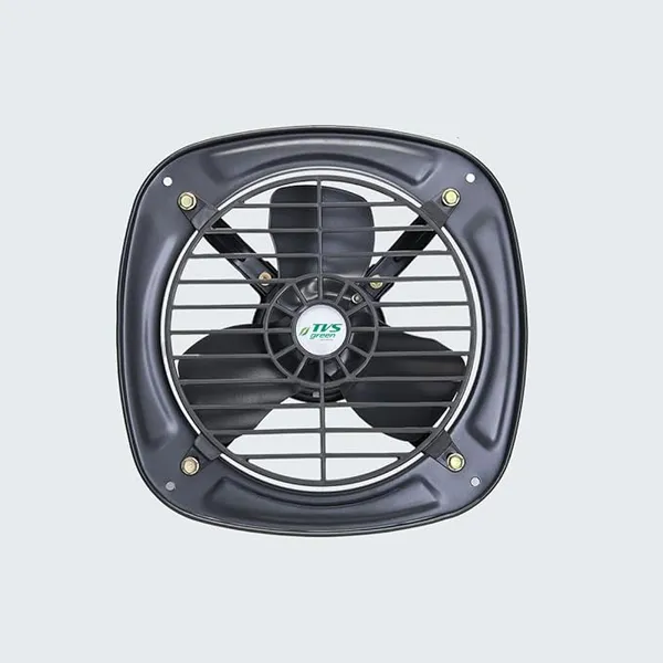 TVS GREEN VentMax 9 Metal Exhaust Fan 225mm | High Speed 2350 RPM|Super Suction 1250 m³/hr | Rust Proof Wire Guards|Low Voltage Operation | Durable Metal Body | Grey|3-Year Warranty