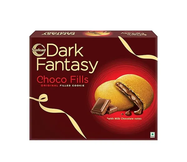 (Min Buy 2) Sunfeast Dark Fantasy Choco Fills, 460g Original Filled Cookies with Choco Crème | Perfect Snack