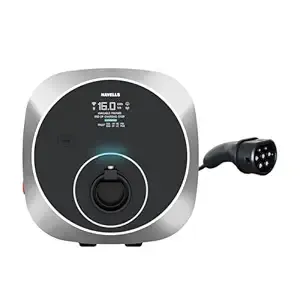 [Coupon + ICICI/Axis CC ] Havells 11 kW MotrON GT Smart EV Charger with Display |2m & 5m Output TPU Cable|Wi‑Fi, GSM, LAN, 4G, RFID|Type-2|OCPP 1.6, ARAI, IEC|IP66, IK10 & UV Safe |10+ Electrical Safety Features|2 Yr Warranty