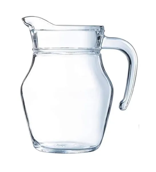 VILON 500 ml Glass Water Jug (Without lid) | Beverage Carafe for Home, Office, Etc. | Pitcher for Serve Water, Milk, Juice, Beverage, Chaas, Cocktail (500ML Duck JUG) Rs.379 @ Amazon
