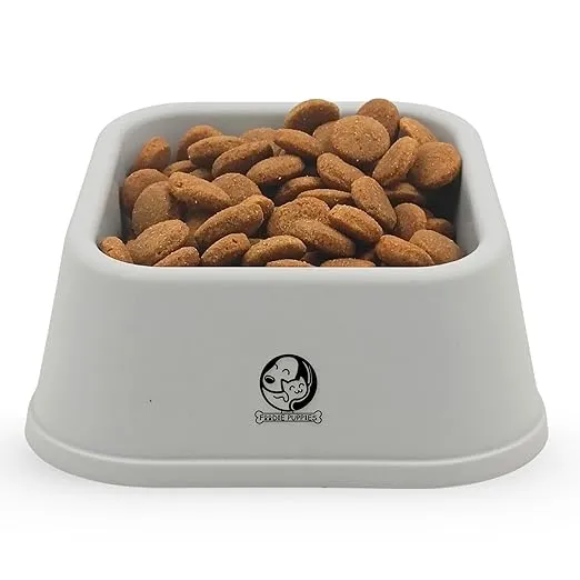 Foodie Puppies Cat Food and Water Feeder - 150ml (Grey Quadrant) | Durable, Anti Vomiting, Healthy Cat Bowl for Persian Cat Prevent Tipping Over | Elevated Feeder for Cats and Small Dogs