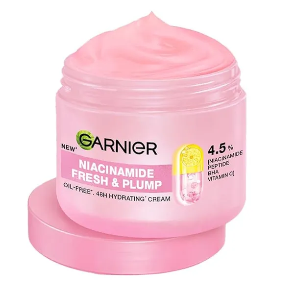 Garnier Fresh & Plump Niacinamide Gel Face Moisturizer Cream, 90ml