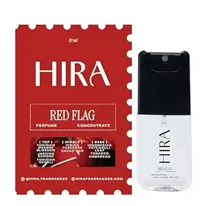 HIRA Red Flag Perfume for Women 10 ml | Bold Floral, Tuberose & Patchouli Eau De Parfum for Date Nights | Long Lasting Perfume for Woman | Skin Friendly Perfumes | Gifts for Woman Rs.126 @ Amazon