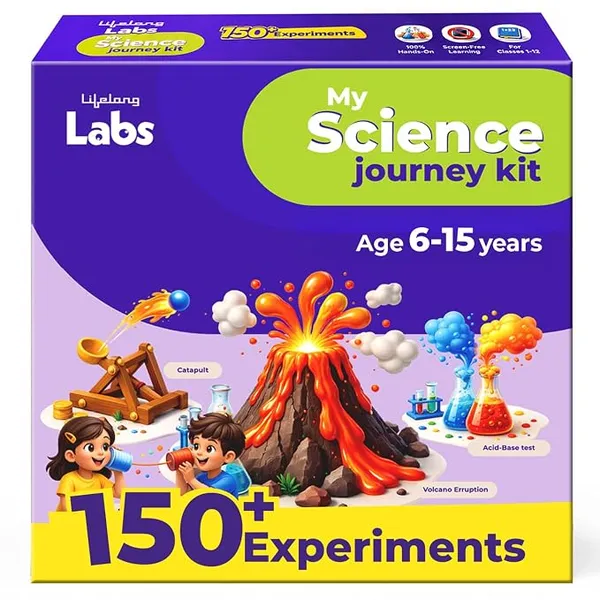 Lifelong Labs Science Kit | 150+ Fun Experiments for Kids | STEM Learning Educational Kit for 6-7-8-9-10-11-12-15 Years | STEM Project Science Kit Birthday Gift Toy for Boys & Girls Rs.492 @ Amazon