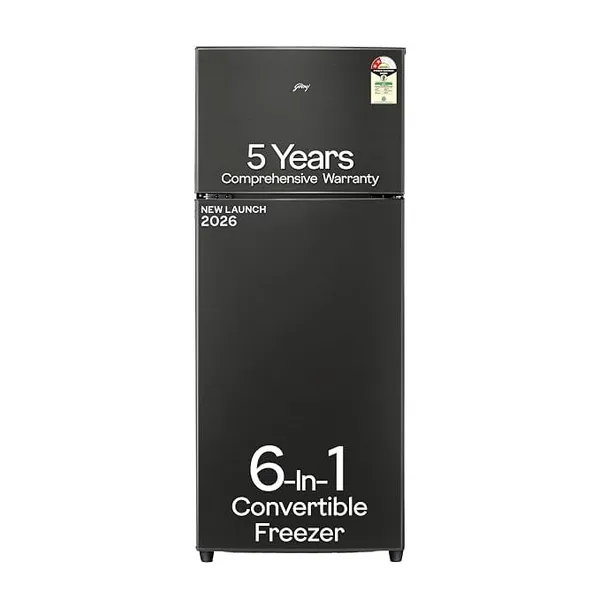 [Coupon + HDFC CC ] Godrej 272L 2 Star| 5 Years Comprehensive Warranty| New Launch| 6-in-1 Freezer Convertible| 95%+ Food Surface Disinfection| Frost Free Refrigerator (RF EON 294BN RCIF GP ST, Graphite Steel)