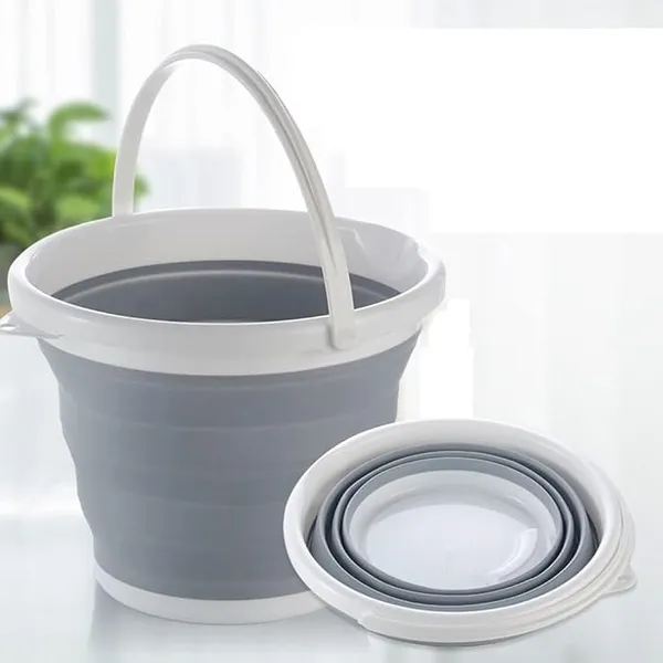 Foldable Silicone Bucket 5L, Collapsible Water Bucket for Car Wash, Camping & Travel, Space Saving Folding Plastic Bucket for Home & Outdoor Use Rs.276 @ Amazon
