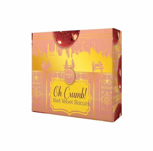 Unwrap Happiness Oh Crumb Red Velvet Cookies | Cookies Biscuits Made With Milk Chocolate & Butter | Clean Ingredients | Packaged | Gift For Special Occasions | 350 Grams Rs.223 @ Amazon