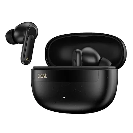 boAt 2026 Launch Airdopes Plus 222 with Immersive Spatial Audio, 60 Hrs Battery, 13mm Drivers, Hearables App Support, Multi Connect, Voice Assistant TWS Earbuds with mic (Carbon Black) Rs.799 @ Amazon