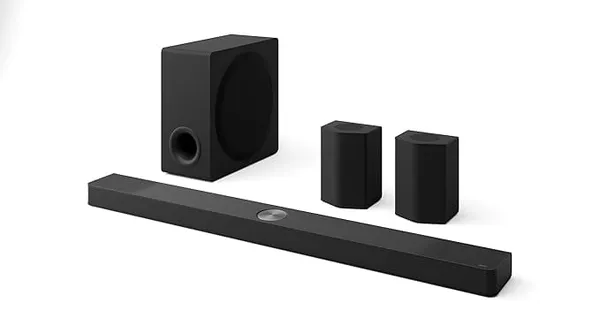 LG S95TR 810W 9.1.5 Channel Dolby Atmos, True Wireless Triple Up-Firing Speaker with Up-Firing Rear Speaker, Home Theater Soundbar with HDMI, Wi-Fi, USB & Bluetooth Connectivity (Black)
