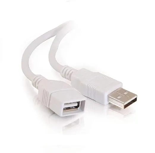 USB 2.0 Male A to Female A Extension Cable 1.5M Super Speed 5Gbps for Printer, PC, External Hard Drive, LED/LCD TV USB Ports White Rs.75 @ Amazon