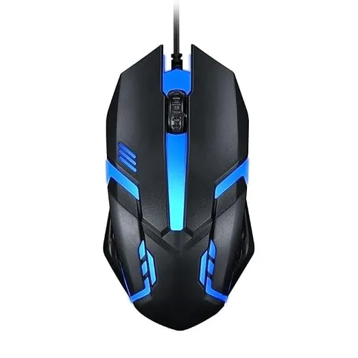 Wired Gaming Mouse RGB | 7-Color LED Breathing Light | High Precision USB Optical Mouse for PC, Laptop, Gaming & Office | Ergonomic Design | Fast Click Response | Plug & Play RGB Mouse