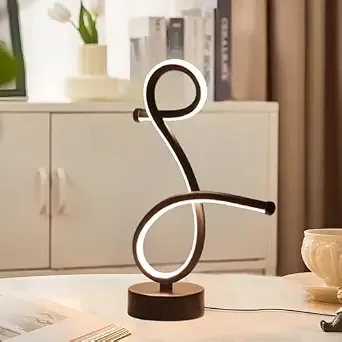 One94Store Loop Curve LED Table Lamp – Modern Acrylic Decorative Night Lamp with Warm Ambient Glow for Bedroom, Office, Festive & Home Décor Rs.299 @ Amazon