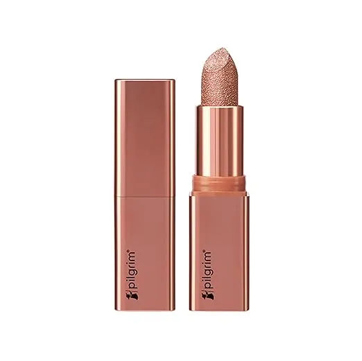 Pilgrim Glitter Lipstick For Women 4.2gm | Dubai Luxe Lifestyle - The Khalifa Shade | Lipstick Infused with Vitamin E & Olive Oil | Glitter Formula With Matte Finish | Non Drying | All Skin Types Rs.277 @ Amazon