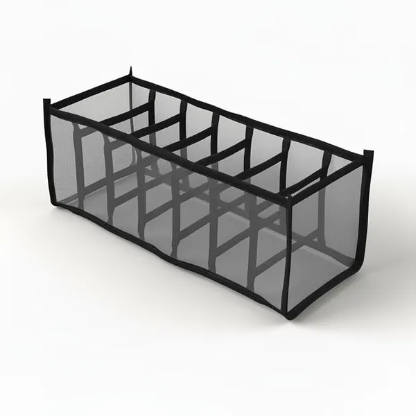 Lifelong 7-Layer Foldable Storage Organizer for Clothing| Durable Nylon Mesh & Non-Woven Fabric | Almirah & Wardrobe Organizer Basket for Home, Bedroom & Laundry Use, Grey
