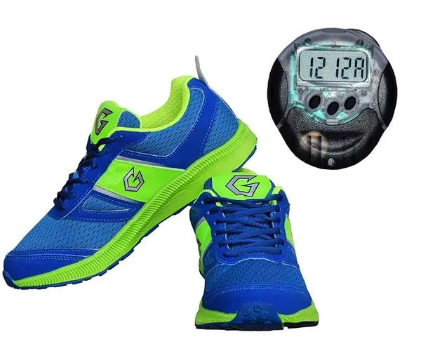 GOWIN Bright Jogging Shoes with Verfied Pedometer (Blue/Lime, Numeric_6) Rs.343 @ Amazon