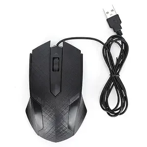 SNAPPSY Kaidiwei 001 Wired Mouse | Optical for Business Office USB Connectivity with 4way Roller and 2 Keys Compatible Laptops Compact 118x70mm