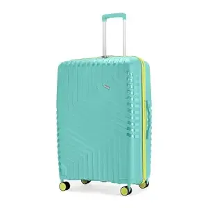 Core Large Check-in Suitcase 75 cm 28 inch Polypropylene Hard Trolley Bag, 8 Spinner Wheels, Recessed Number Lock, Lightweight Luggage for Men & Women Aegean Blue/Meadow Yellow Rs.1709 @ Amazon