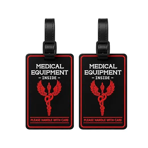 Storite Pack of 2 Luggage Tags with Black Silicon Strap (Black & Red) Rs.94 @ Amazon