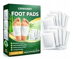 COOFANDY Herbal And Gentle Ingredient Detox Foot Pads, Natural Ingredients for Sleep Aid, Pain Relief, Toxin Removal with Bamboo Vinegar and Acupoint Micro-Massage Technology,Stress Relief Rs.263 @ Amazon
