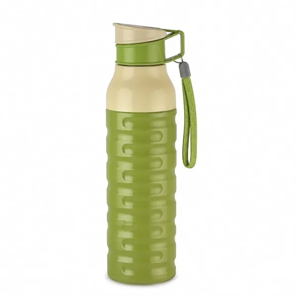 CELLO Puro Steel-X Delta 900 PU Insulated Water Bottle for Office 705 ml Pink | Wide Mouth Easy to Carry with Strap Leak Proof Flip Top Lid Inner Steel Water Bottle for School Kids, College & Travel Rs.251 @ Amazon