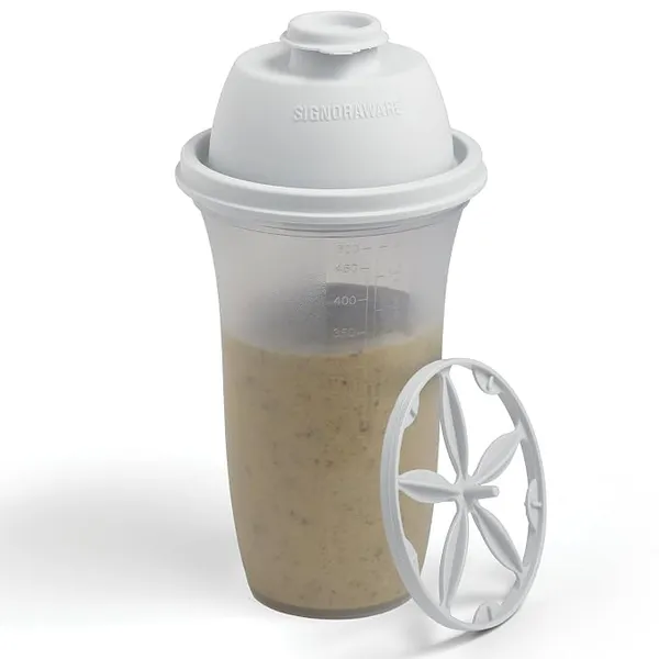 Signoraware Shake N Shake BPA Free Plastic Bottle (500ml | White)