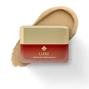 Just Herbs Luxe Infinite Glow Hydrating Foundation | Luxury Makeup | Ayurvedic Skin-Loving Formula | Soft Matte Finish | Non-Cakey & Long-Lasting (TOFFEE)