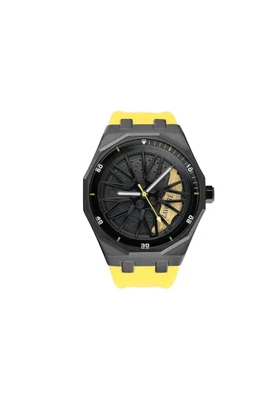 Kinetic Alloy Chronograph Men's Watch, Analog Black Dial