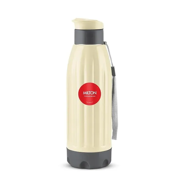 Milton Kool Windsor 600 Thermoware I Cold PU Insulated Water Bottle 560 ml, Leak Proof Flip Top Lid I for Office, Gym, School I Cream Rs.129 @ Amazon