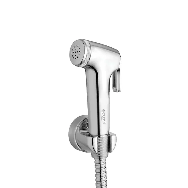Eauset Plus ABS Health Faucet | Wall Mounted Jet Spray for Toilet | 1 Meter Stainless Steel Braided Hose & Hook | Leak Resistant Hand Bidet Spray | Water Saving Design