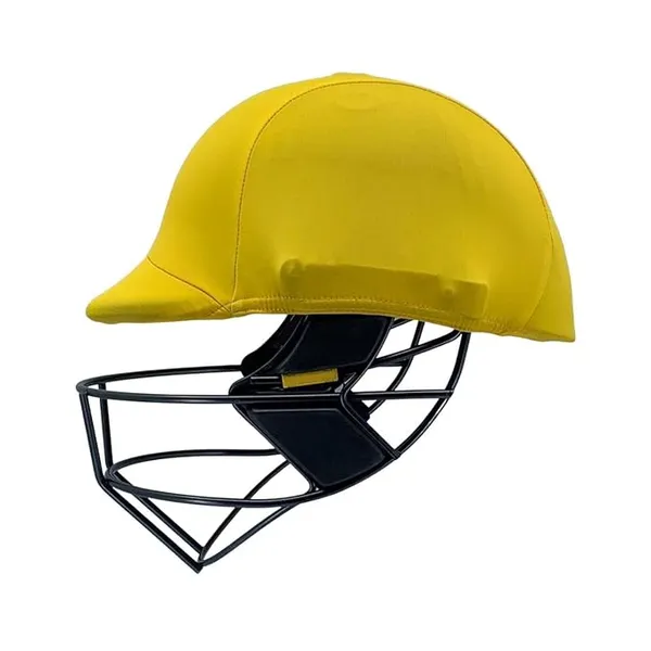 Whitedot Color Changeover Cricket Helmet Cover (Helmet Clads) (Small, Yellow)