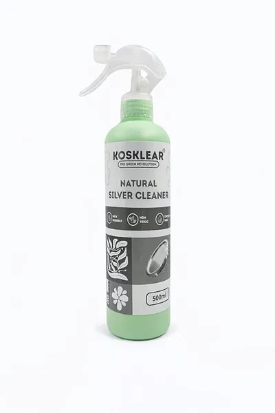 Natural Silver Cleaner – 500 ml I Plant-Based & Chemical-Free I Skin-Friendly Formula I Removes Tarnish & Stains Naturally I Restores Silver Shine I Safe & Sustainable Rs.122 @ Amazon