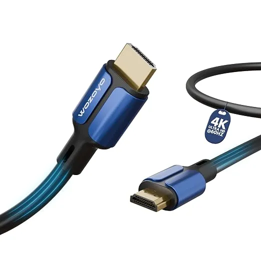 HDMI Cable V2.0 with Ethernet, Ultra HD 3D/4K@60Hz, 1 Meter, 18Gbps transmission Speed, HDR, Dolby Atmos, Compatible with all HDMI Devices Laptop Desktop TV Set-top Box Gaming Console Rs.449 @ Amazon