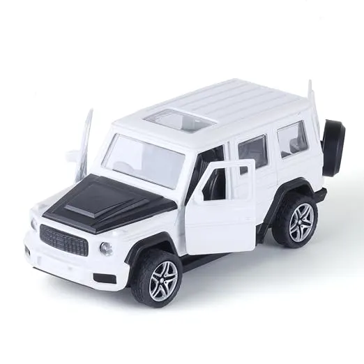 Frendo Metal Die-Cast SUV Toy Car | 1:37 Scale | Collectible Model | Durable Metal Body | Miniature Toy Vehicle | Luxury SUV Design | White