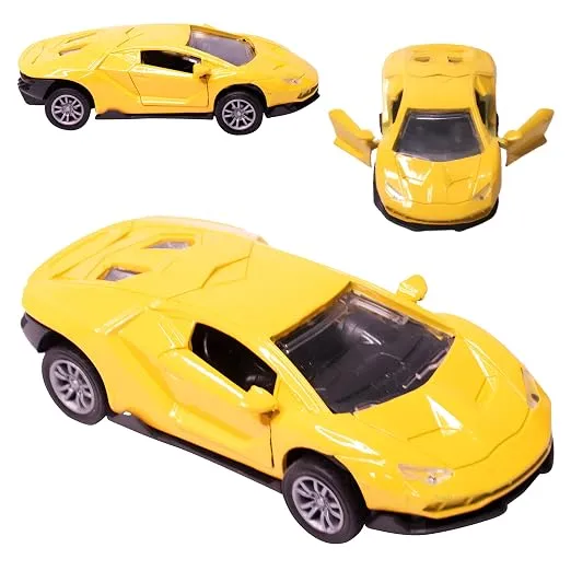 Toy Cloud Lamborghini Metal Toy 1:32 Scale Door Opening Pull Back Die Cast Realistic Model Racing Cars Toys for Boys 5-8 - Yellow Rs.157 @ Amazon