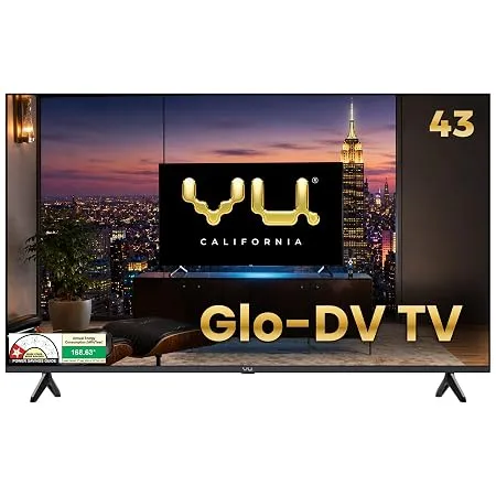 [HDFC CC] Vu California 108cm (43 inches) Smartchoice GloQLED Smart Google 4K TV VuGLOQLEDDV