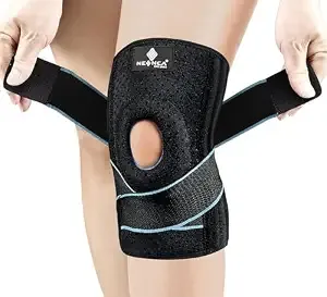 NEENCA Professional Knee Brace, Compression Knee Sleeve with Patella Gel Pad & Side Stabilizers, Knee Support Bandage for Pain Relief, Medical Knee Pad for Running, Workout, Arthritis, Joint Recovery-Single