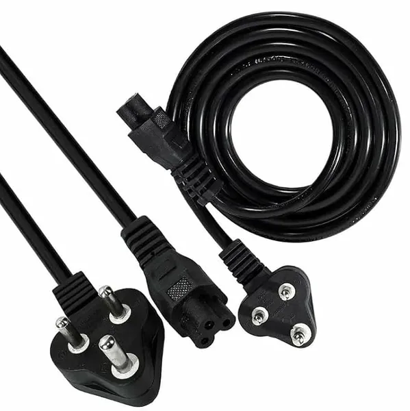 Ganix 3 Pin Laptop Power Cable Cord Universal AC Replacement Power Cord for Laptop (Black) (1.2M) Rs.129 @ Amazon