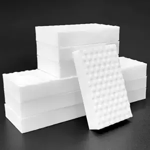 [Apply 3% Coupon] Magic Eraser Cleaning Sponge, White Melamine Foam Scrubber Pads, Multipurpose Stain Remover for Kitchen, Bathroom, Walls, Tiles, Shoes & Appliances (Pack of 2)