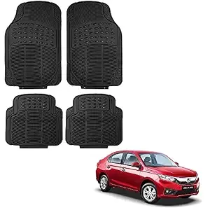 Oshotto Anti Skid Rubber Car Foot Mat Compatible with Honda Amaze 2018-2026 (Set of 4, Black) Rs.308 @ Amazon
