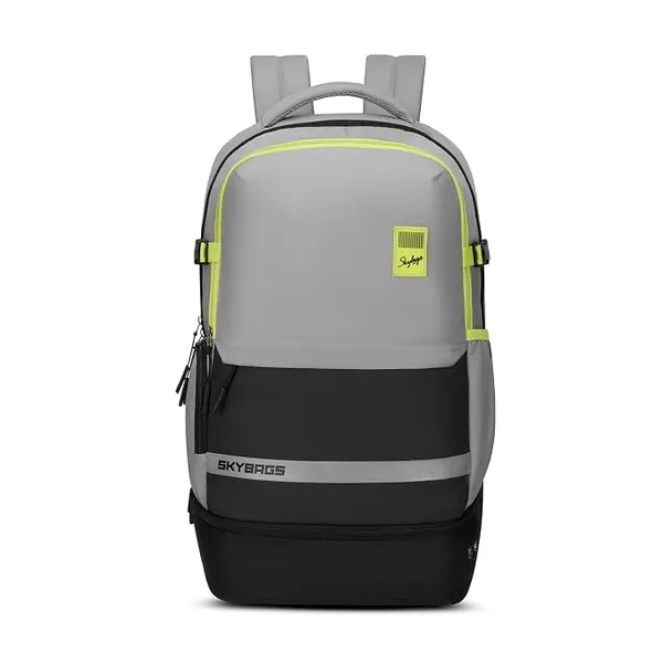 [Apply 10% Coupon] Skybags Basecamp 17 Inch Compatible Laptop Backpack 40L | 3 Compartments with Quick-Access Front Pocket & Rain Cover | Tablet Sleeve & Side Bottle Pocket | Office & Travel Backpack for Men & Women