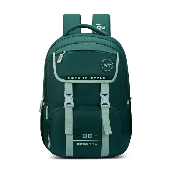 Skybags Sizzler Pro 39L Casual Backpack for Boys & Girls with 3 Compartments & Adjustable Strap | Insulated Tiffin Pouch | Rain Cover | Aer-Zone Back Panel | Perfect for School & Travel - Unisex
