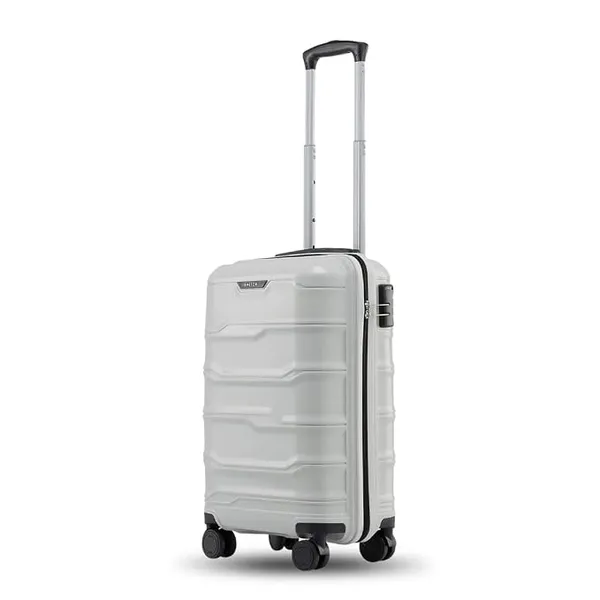 SNITCH Vector Cabin Size Light Grey Polypropylene Hard Travel Suitcase - Trolley Bag Small & Luggage with 8 Wheels, Premium Lock, Wet & Dry Pouch & Free Shoe Bag Rs.1249 @ Amazon