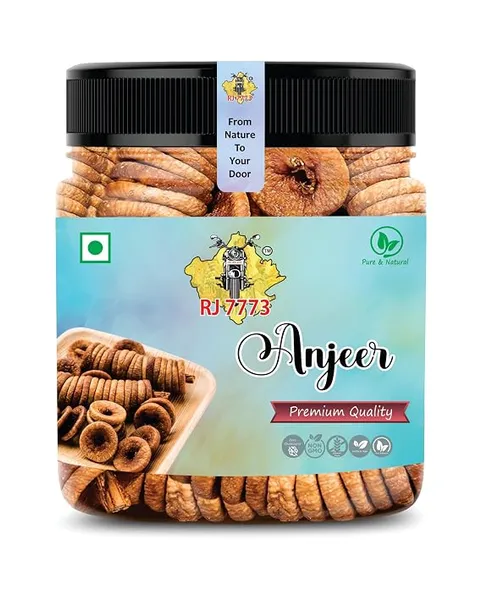 RJ 7773 Premium Anjeer | 100% Pure & Natural Sun-Dried Figs (1Kg)
